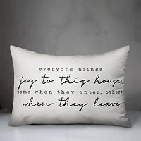 Joy In This House Indoor/Outdoor Lumbar Pillow