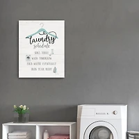 Laundry Schedule Canvas Giclee