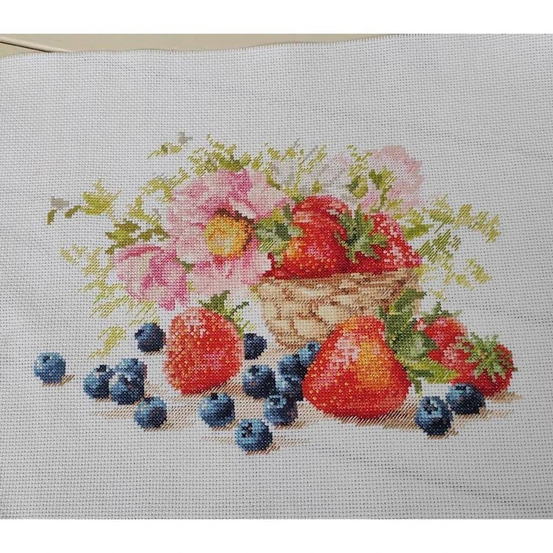 Alisa Strawberries Cross Stitch Kit