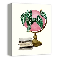 Leaves On A Globe 11" x 14" Canvas Wall Art