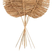 32" Brown Dried Grass Spear-Shaped Foliage with Sharp Stems