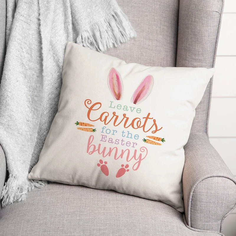 Leave Carrots 18" x 18" Throw Pillow
