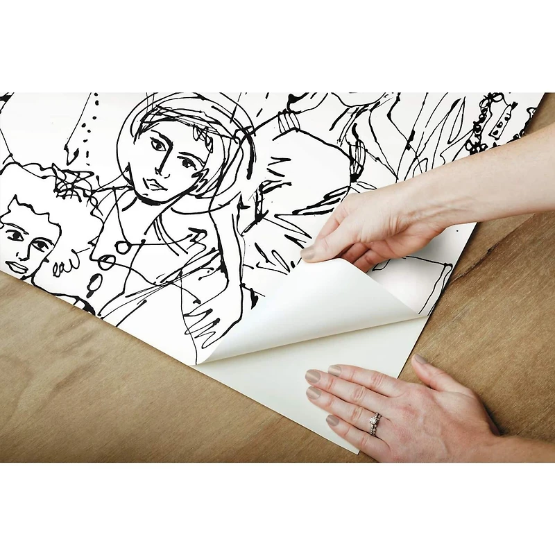 RoomMates Vogue Sketches Peel & Stick Wallpaper