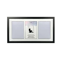 Simply Essentials™ 3 Opening Black Collage Frame with Mat by Studio Décor
