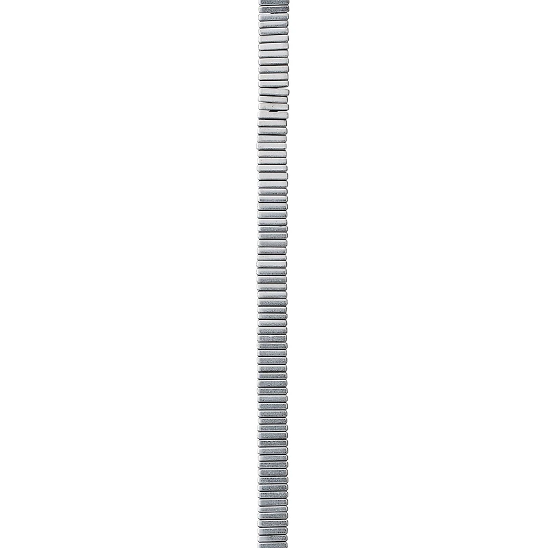 12 Pack:  Silver Hematite Stone Square Beads, 4mm by Bead Landing™