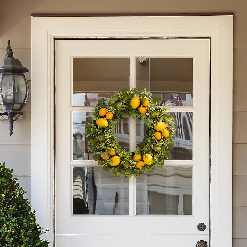 Glitzhome® 22'' Lemon Wreath