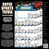 2026 Sports Facts & Trivia Wall Calendar