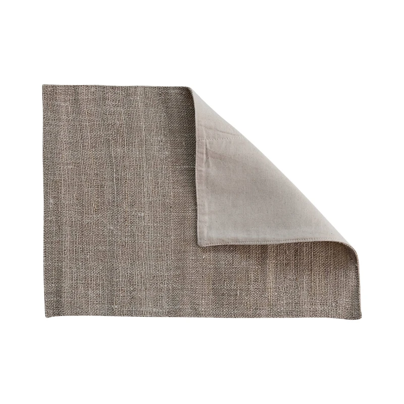 Hello Honey® 19" Natural Woven Hemp Fiber & Cotton Rectangle Placemat