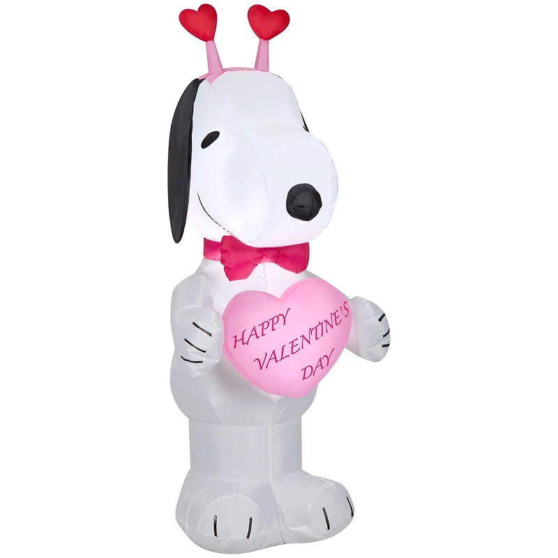 3.5ft. Airblown® Inflatable Valentine's Day Snoopy with Heart Headband