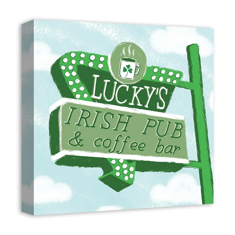 Lucky's Irish Pub & Coffee Bar Canvas Wall Art