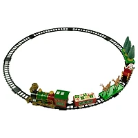 22-Piece Lighted & Animated Christmas Train Set