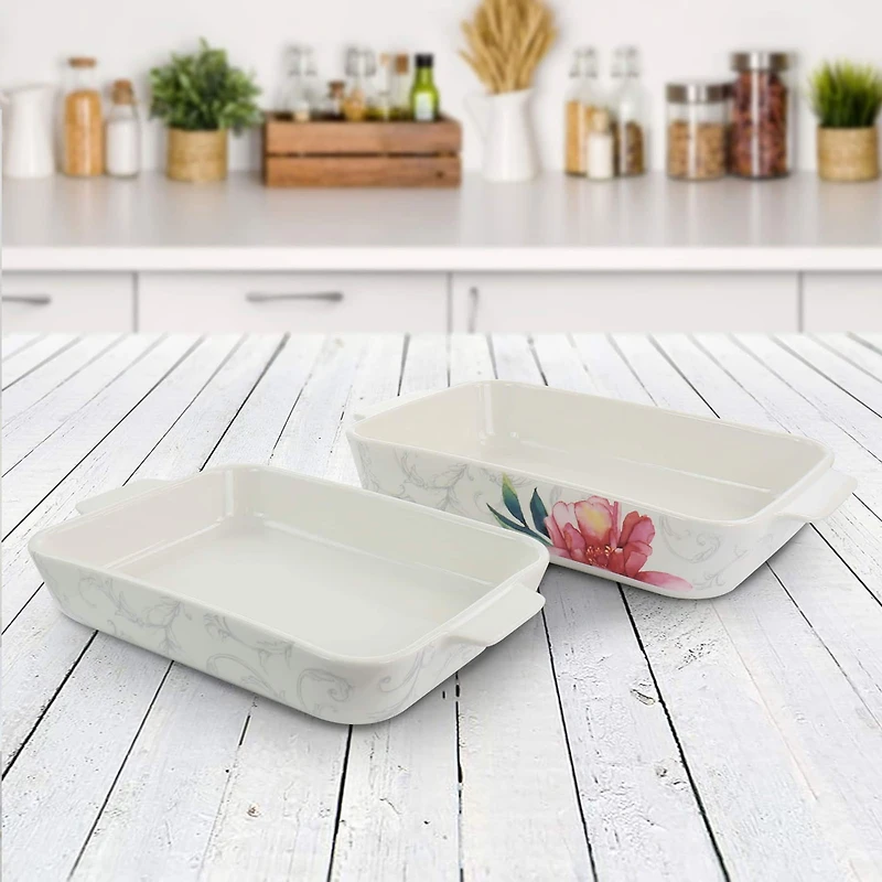 Martha Stewart 2-Piece Ceramic Baker Set