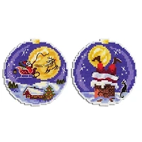 Mp Studia Santa Plastic Canvas Counted Cross Stitch Kit