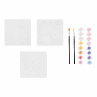 VIVID by Brea Reese® Retro Squares Acrylic Paint-by-Number Kit