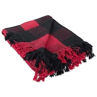 DII® Tango Red & Black Buffalo Check Throw