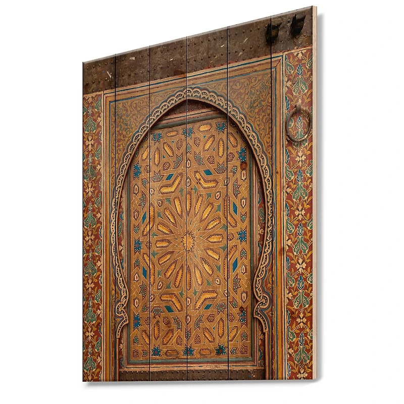 Designart - Ancient Door Painting Morroco