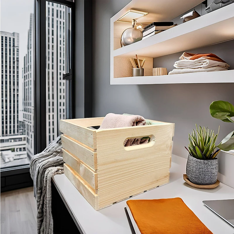 9.25" x 12.5" x 12.5" Pinewood Crate by Make Market®