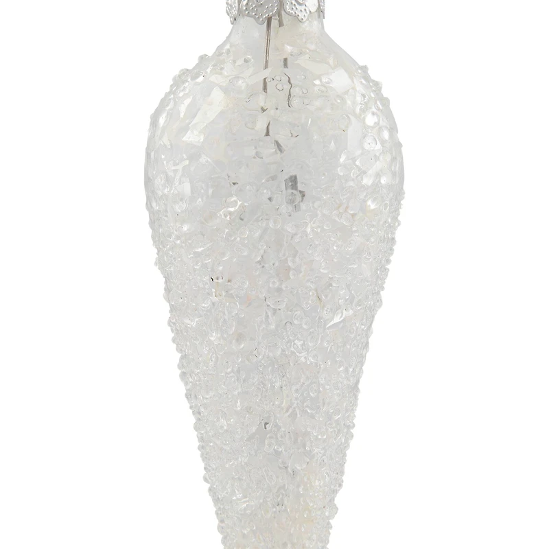 6.25" Clear Glass Winter Icicle Ornament
