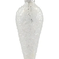 6.25" Clear Glass Winter Icicle Ornament