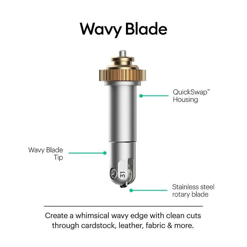 Cricut® Wavy Blade + QuickSwap™ Housing