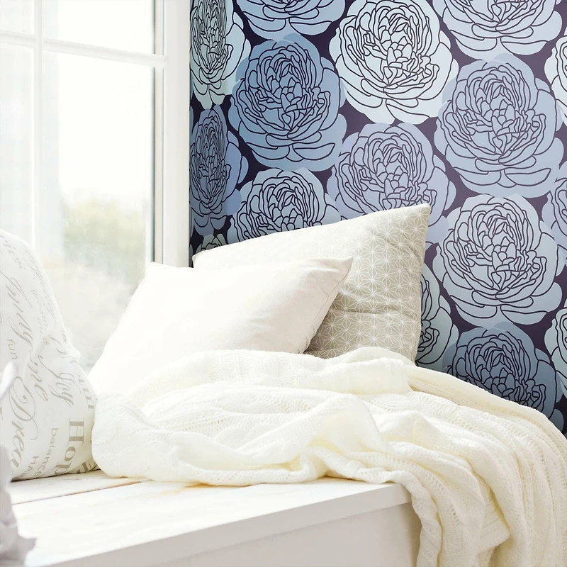 RoomMates Bed of Roses Peel & Stick Wallpaper