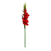 45" Red Gladiolus Flower Stems, 3ct.