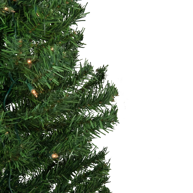 3ft. Pre-Lit Green Niagara Pine Artificial Christmas Tree, Clear Lights