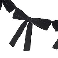 6ft. Black Bow Garland by Ashland®