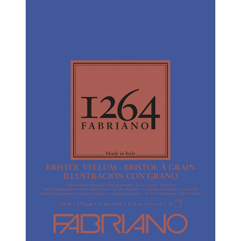 Fabriano® 1264 Vellum Bristol Pad