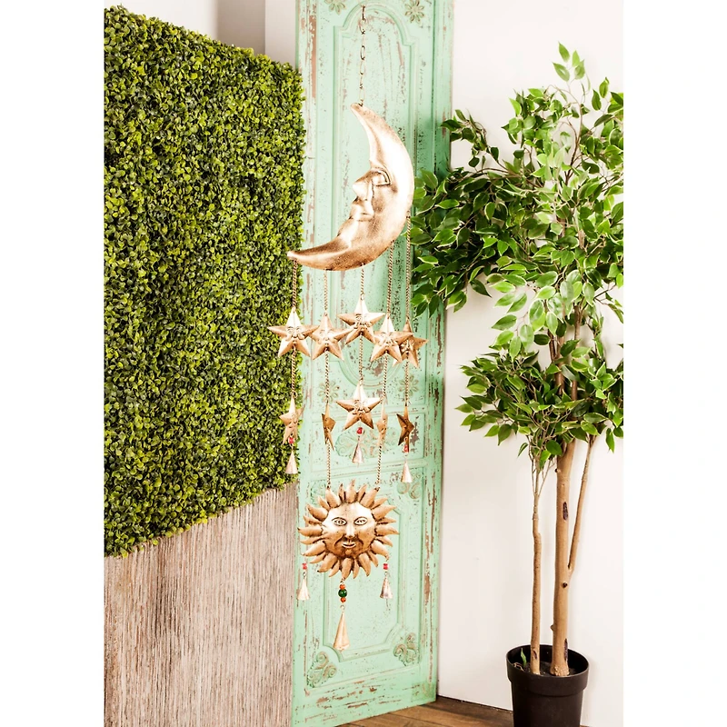 Gold Metal Eclectic Windchime