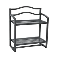 Household Essentials 2-Tier Metal Wall Mount Bathroom Shelf