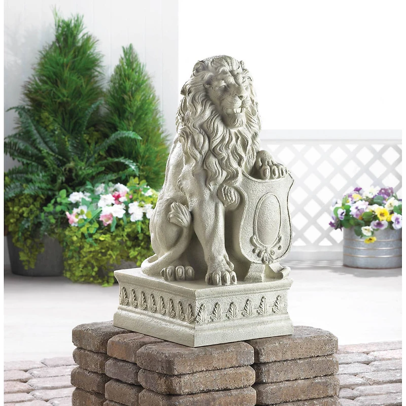 25" Ivory Lion Statue