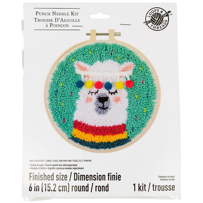 Llama Punch Needle Kit by Loops & Threads®