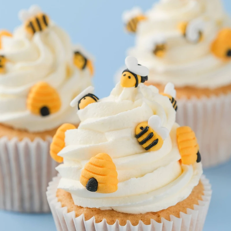 PME Cake Sweet Street® Bees & Beehives Icing Decorations