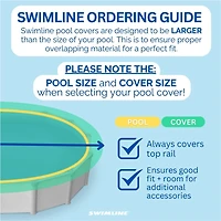 Swim Central 21ft. Blue Oval Super Guard Above Ground Swimming Pool Winter Cover