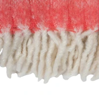 Hello Honey® Pink & Blue Striped Acrylic & Wool Throw Blanket