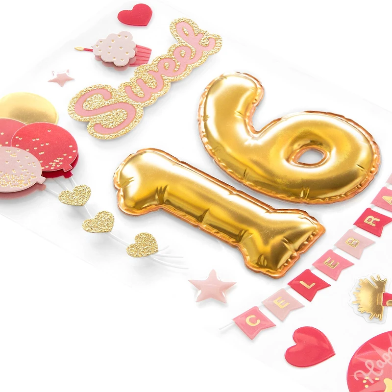 Sweet 16 Dimensional Stickers by Recollections™