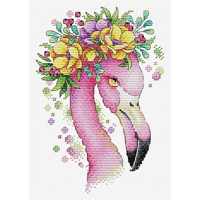 MP Studia Summer Flamingo Cross Stitch Kit