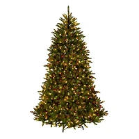 6.5ft. Pre-Lit Dunhill Fir® Artificial Christmas Tree, Spectrum Lights