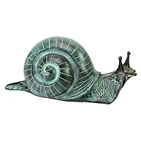 Design Toscano 7" Cast Bronze Land Snail Garden Statue