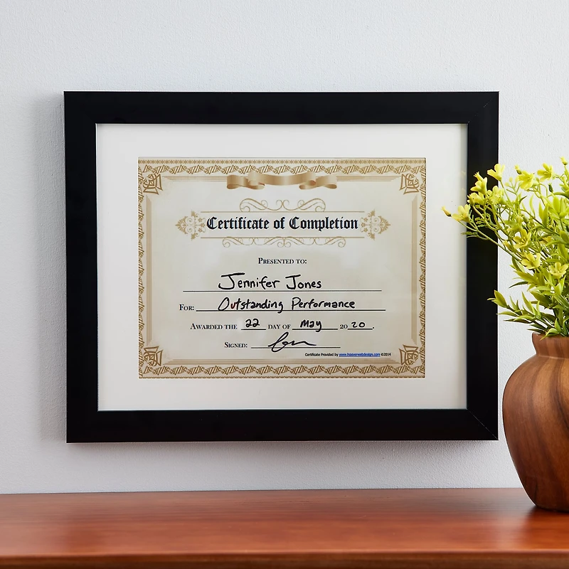 Aspect Black Frame with Mat by Studio Décor®