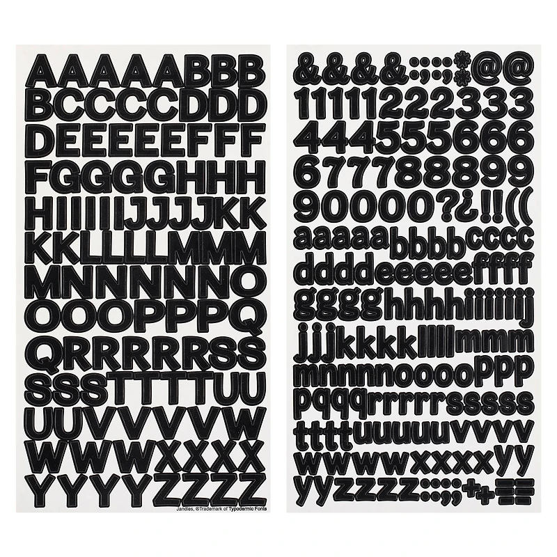 12 Packs: 2 ct. (24 total) Small Block Alphabet Stickers by Recollections™