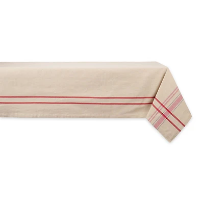 DII® Red French Stripe Tablecloth 60x120