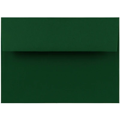 JAM Paper A7 Dark Green Premium Invitation Envelopes