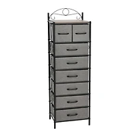 Household Essentials Victoria 54" 8-Drawer Narrow Dresser