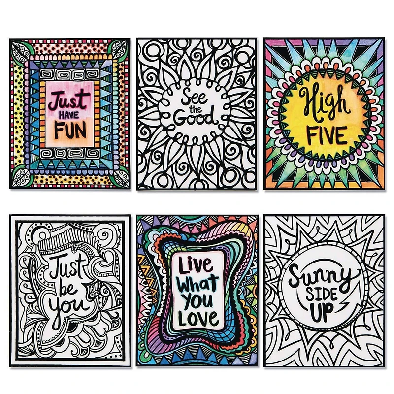 S&S® Worldwide Velvet Art Positive Posters, 24ct.