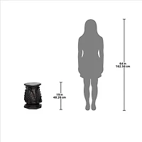  Design Toscano® 19" Green Bronze Classic Peacock Statuary Pedestal