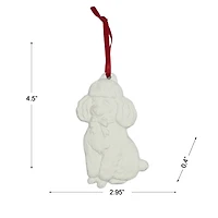 4.5" DIY Ceramic Poodle Ornament by Make Market®