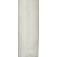 White Marble Slender Stand Table Lamp with Drum Shade 15" x 15" x 29"