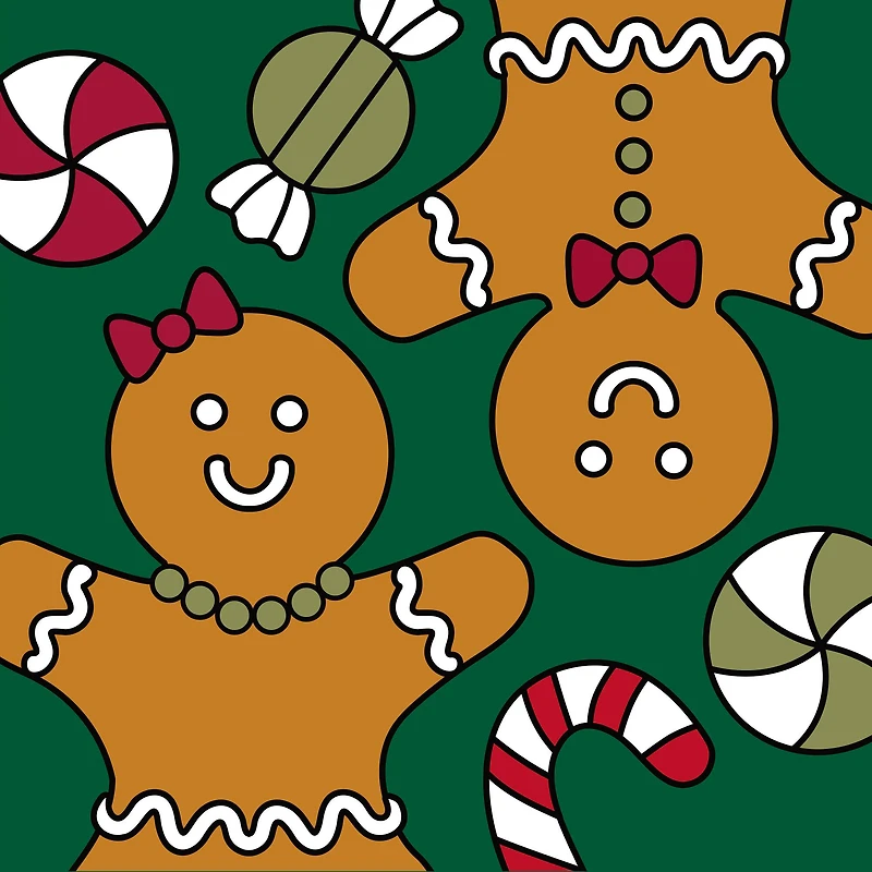 5" x 5" Gingerbread Cookies Canvas Painting Kit by Artist's Loft™